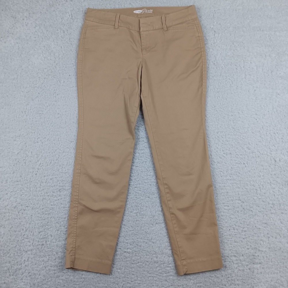 Old Navy Pant Pixie Chino Women 4 Petite Tan Stretch S/978298-01